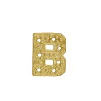 14KY 9X8mm Width B Diamond Block Initial