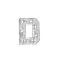 14KW 9X8mm Width D Diamond Block Initial