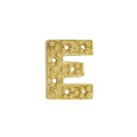 14KY 9X8mm Width E Diamond Block Initial