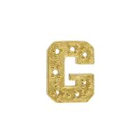 14KY 9X8mm Width G Diamond Block Initial