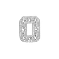 14KW 9X8mm Width O Diamond Block Initial