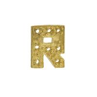 14KY 9X8mm Width R Diamond Block Initial