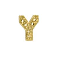 14KY 9X8mm Width Y Diamond Block Initial