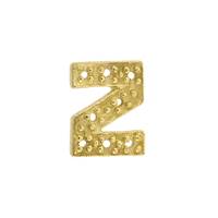 14KY 9X8mm Width Z Diamond Block Initial