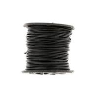 Round Indian Leather Cord Black 1mm By 25 Yards