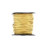 Round Indian Leather Cord Metal Gold 1mm By 25 Yards