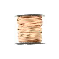 Round Indian Leather Cord Light Natural 1mm By 25 Yards