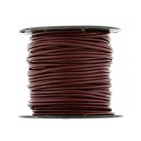 Round Indian Leather Cord Brown 2mm By 25 Yards