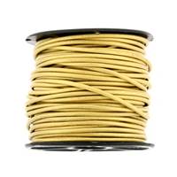 Round Indian Leather Cord Metal Gold 2mm By 25 Yards