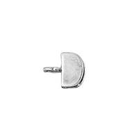 Sterling Silver 7mm Leather Flat End Cap