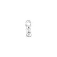 Sterling Silver 1.3mm Leather End Cap