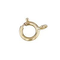 18KY 6mm Open Springring Clasp
