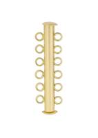 Gold Filled 6 Rows Magnetic Tube Clasp