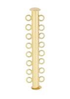 Gold Filled 8 Rows Magnetic Tube Clasp