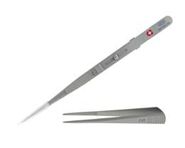 0.9MM TIP SWISS MADE MEDIUM TIP SIDE LOCK MATT FINISH TWEEZER