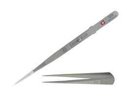 0.6MM TIP SWISS MADE FINE TIP SIDE LOCK MATT FINISH TWEEZER