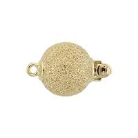 14KY 10mm Lazer Ball Clasp