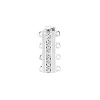 14KW 5.3pts 4 Strands Diamond Accent Bar Clasp