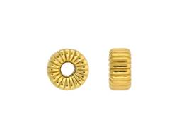 Corrugated Roundel Bead 7mm