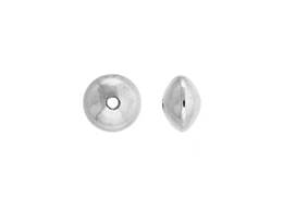 Sterling Silver 5.7mm Plain Saucer Bead