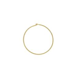 Vermeil 25mm Beading Hoop Earring