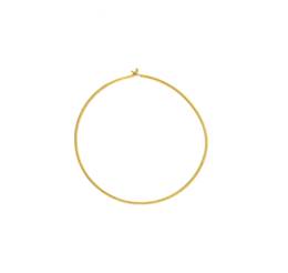 Vermeil 30mm Beading Hoop Earring