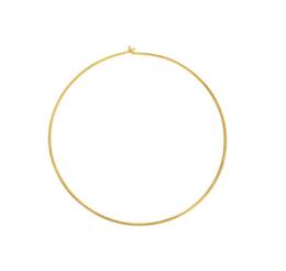 Vermeil 40mm Beading Hoop Earring