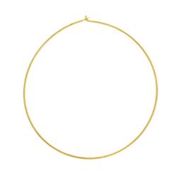 Vermeil 50mm Beading Hoop Earring