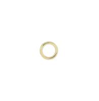 18KY 4mm Soldered Jump Ring 0.63mm Thick (22 Gauge Wire)