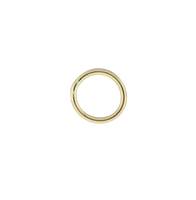 18KY 6mm Soldered Jump Ring 0.76mm Thick (21 Gauge Wire)