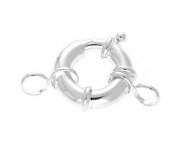 Sterling Silver 5X20mm Closed Ring Springring Clasp
