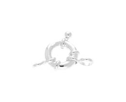 Sterling Silver 3X12mm Closed Ring Springring Clasp