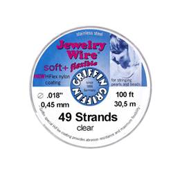 49 Strands Griffin Jewelry Wire 0.018INX100FT