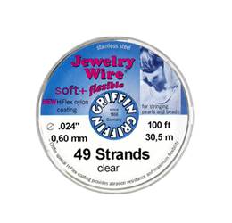 49 Strands Griffin Jewelry Wire 0.024INX100FT