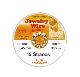 19 Strands Griffin Jewelry Wire 0.018INX100FT