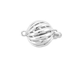 14KW 9.5mm Hollow Spiral Ball Clasp
