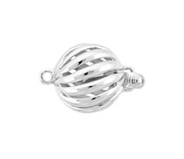 14KW 10.5mm Hollow Spiral Ball Clasp