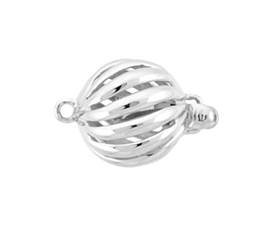 14KW 11.5mm Hollow Spiral Ball Clasp