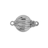 14KW 13mm Corrugated Ball Clasp