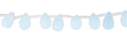 12X20MM DROP FACETED DRILL THROUGH OPALITE