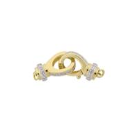 14KY 1 Strand Diamond Accent Lobster Clasp