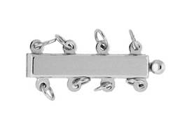 14KW 4X21mm 4 Strands Multi-Strand Bar Clasp