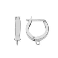14KW 12mm Hoop Leverback Earring With Open Ring