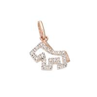 14KR 10mm 18dia.7pts Horse Charm