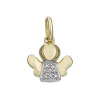 14KY 10MM 3PTS/8PCS ANGEL CHARM