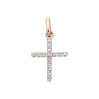 14KR 15mm 6pts/15pcs.Dia. Cross Charm Style B