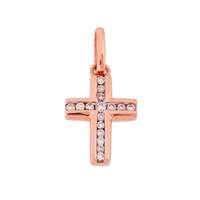 14KR 10mm 9pts/11pcs.Dia. Cross Charm Style A
