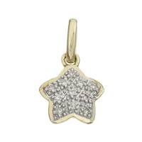 14KY 10MM 4PTS/11PCS STAR CHARM