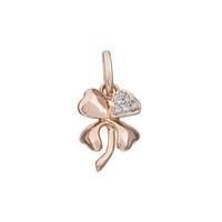 14KR 10mm 2pts/6pcs Clover Charm