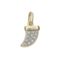 14KY 10mm 4pts/11pcs Tusk Charm